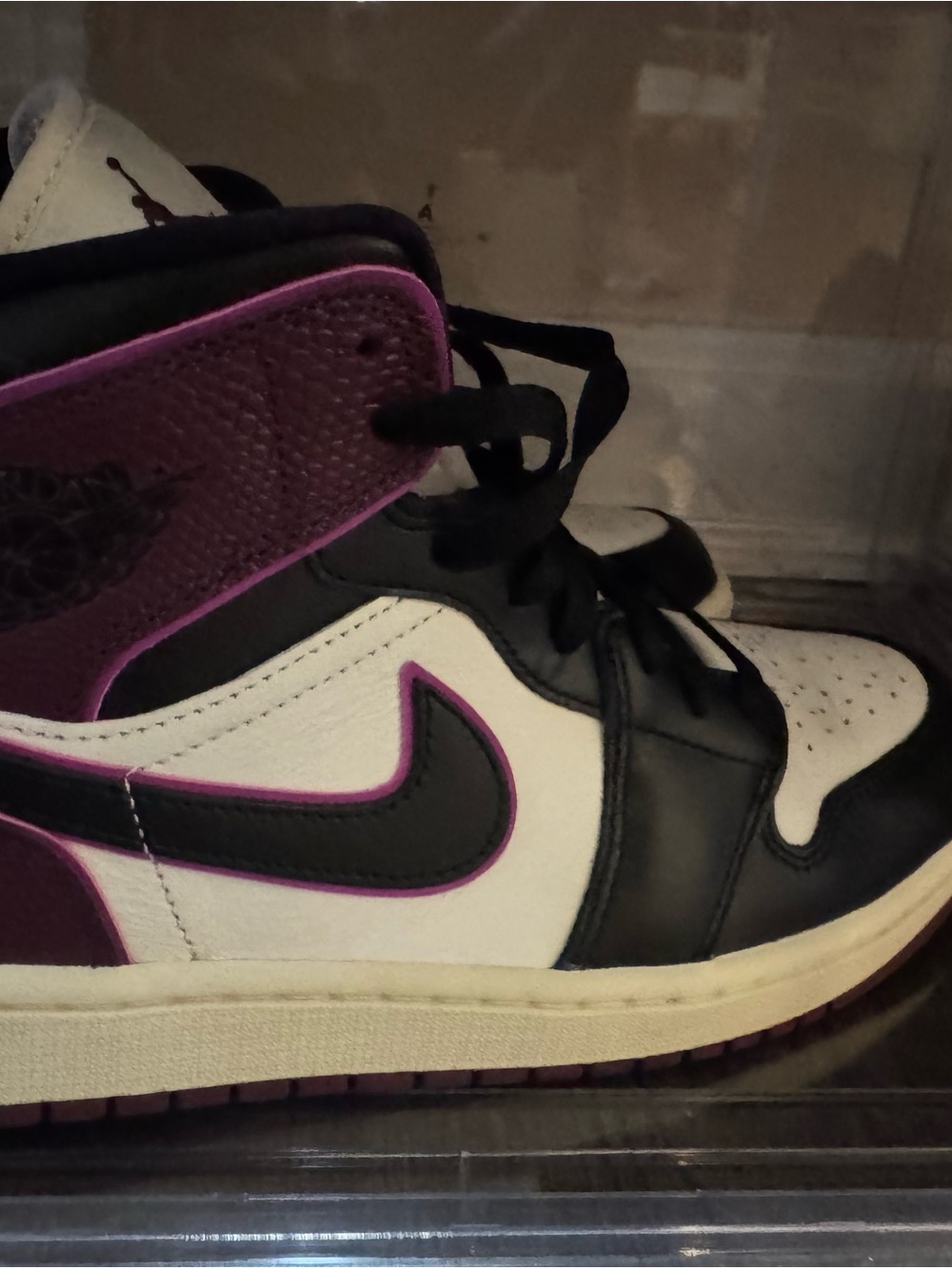Authentic Nike Women’s High-Top Sneakers in White, Black & Purple